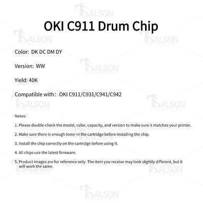 Compatible OKI Drum Reset Chip For OKI C911 C931 C941 C942 Drum Cartridge