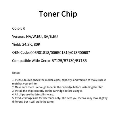 Fuji Xerox 006R01818 chip B7125/B7130/B7135