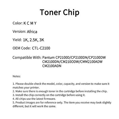 Pantum CTL-C21000H chip CP2100D/CP2100DN/CP2100DW