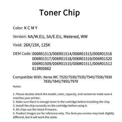 Fuji Xerox 006R01513 chip WC 7525/7530/7535/7545