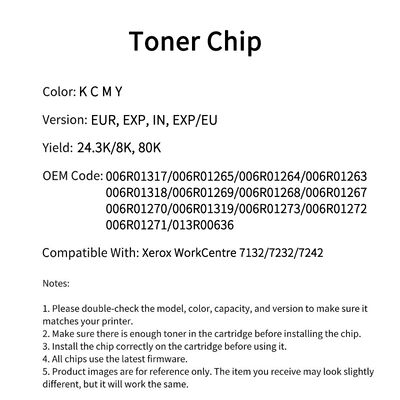 Fuji Xerox 006R01317 chip 7132/7232/7242