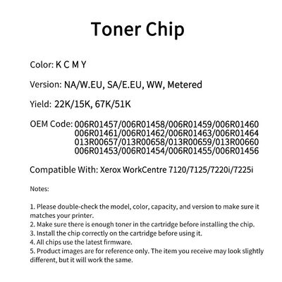 Fuji Xerox 006R01457 chip WorkCentre 7120/7125/7220i/7225i