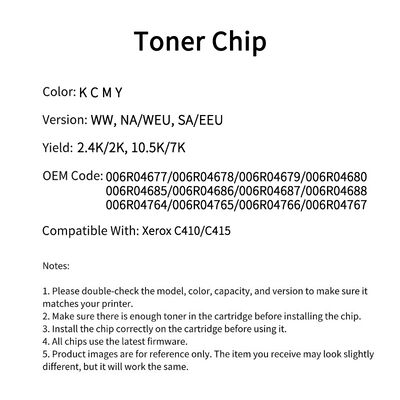 Fuji Xerox 006R04677 chip C410/C415