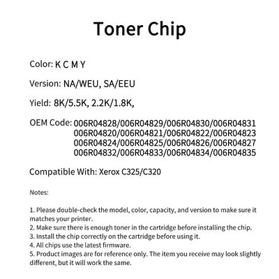 Fuji Xerox 006R04831 chip C325/C320