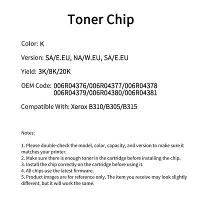Fuji Xerox 006R04380 chip B310/B305/B315