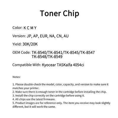 Compatible TK-8541 Toner Chip Kyocera TASKalfa 4054ci 5054ci