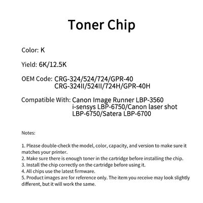 Canon CRG-324 chip Image Runner LBP-3560