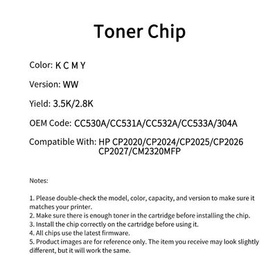 HP CC530A chip CP2020/CP2024/CP2025/CP2026