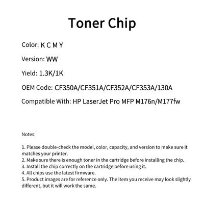 Compatible CF350A Toner Chip For HP LaserJet Pro MFP M176n M177fw